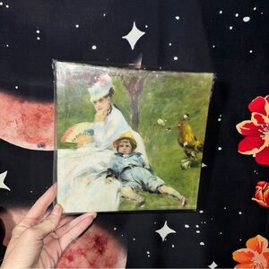 NWT Print Canvas Pastoral Style Family Painting